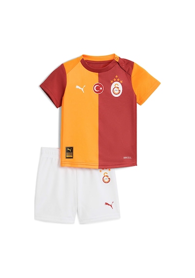 Gsstore Galatasaray Lisanslı 2025/2026 Bebek İç Saha Parçalı Forma Seti Sarı - Kırmızı