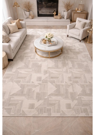Luxess Diamond 2012 Gri Akrilik Modern Makine Halısı Gri
