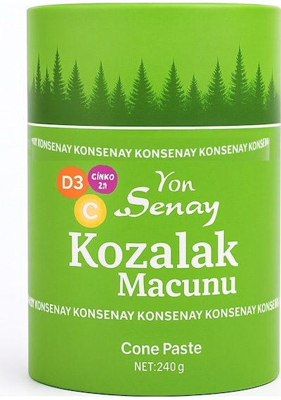 Kozalak Macunu 240 Gr - Servi Kozalağı, Ak Günlük, Zencefil, Zerdeçal, Çamsakızı, Tarçın, Havlıcan