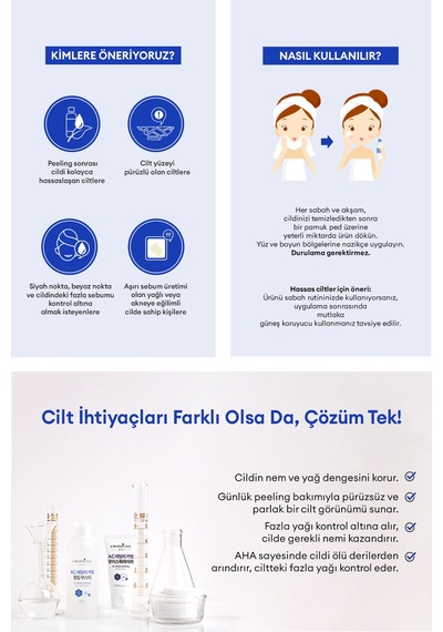 Aha İçerikli Peeling Etkili Tonik Lapothıcell A.c. Daily Calming Peeling Booster