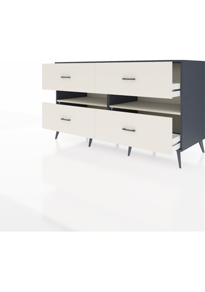 Kronos Konsol 2 Raflı 4 Çekmeceli 176x59x99 Antrasit-aytaşı Aytası/aytası - Antrasıt Kronos Konsol 2 Raflı 4 Çekmeceli 176x59x99 Antrasit-aytaşı Aytası/aytası - Antrasıt