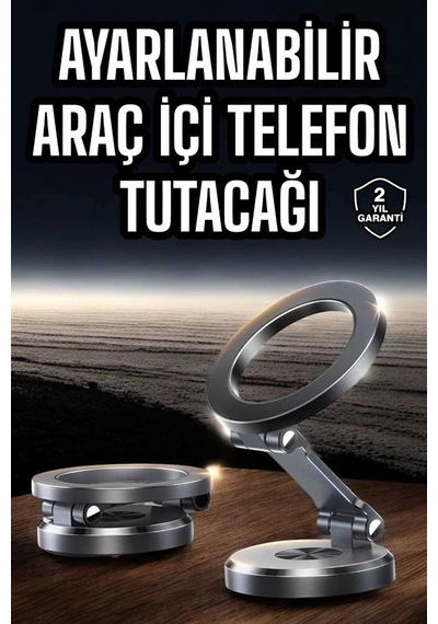 Mey İthalat Araç İçi Telefon Tutacağı Manyetik Tasarım Ayarlanabilir