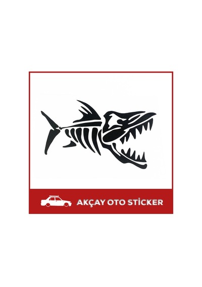 Köpek Balığı Sticker Köpek Balığı Oto Sticker Balık Araba Sticker