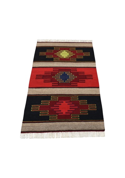 Kilim Antik El Dokuma Görkemli Şarkışla Sivas Yün Kilimi 0150 - Yeni - Çok Renkli