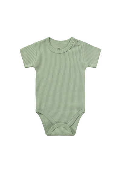 Minidamla Baby Minidamla Kısa Kol Basic 3'lü Set 1-18 Ay Çıtçıtlı Badi - Mavi Koyu Mavi