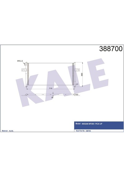 Kale Klıma Radyatoru Nıssan Pıckup D22 98-/ 710 328 20 Klr-388700