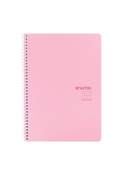 Keskin Color 327741-99 Pastel A4 Çizgili 100 Yaprak Defter Çok Renkli