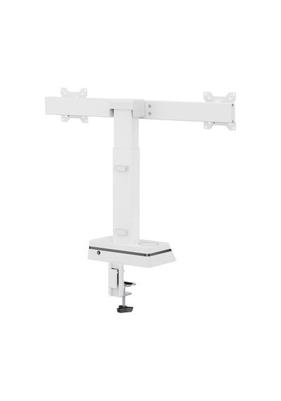 Std8302 Yüz Algılayıcılı Otomatik Ayarlı 17-27 20kg Kablosuz Şarjlı Vesa Çift Monitör Tutucu