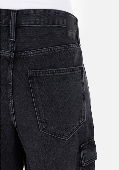 Colin's Colins Cargo Fit Yüksek Bel Kadın İndigo Jean Şort Cl1069599 Q1.v1 Dn01694 Mavi