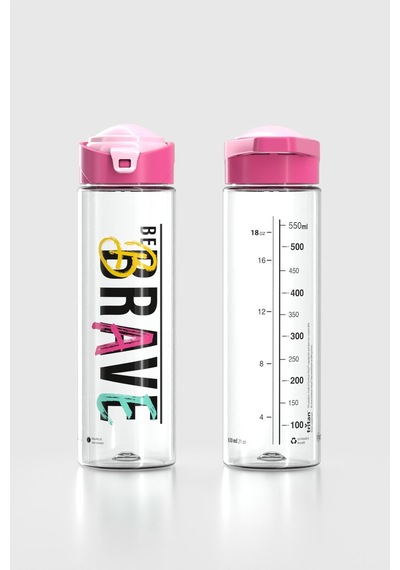 Renga Juno Brave Desen 630 Ml Tritan Matara 912088 Fuşya-pudra Fuşya