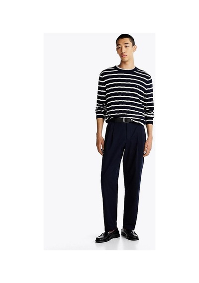 Tommy Hilfiger Classıc Cotton Cable Crew Neck Twilight Navy / Multi