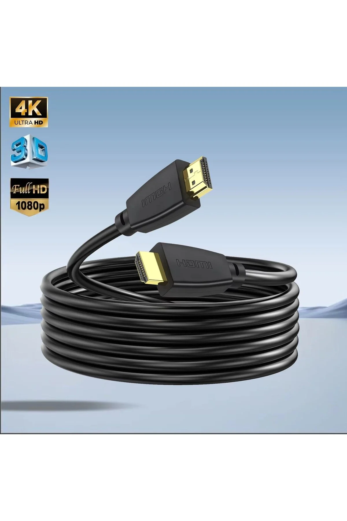 10 Metre 10m Hdmi Kablosu Lcd Laptop Hd Ara Bağlantı Erkek-erkek Tv Kablo Ps3 Ps4 Xbox Görüntü Kablo 001