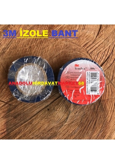 3M 18Mm İzole Bandı Elektrik Bandı 10Mt Kanal Bant Mavi 2Ad