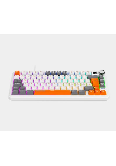 Bronzturq Mk1173 Rainbow Red Switch Üç Modlu Usb+2.4g +bt Kablolu Mekanik Klavye