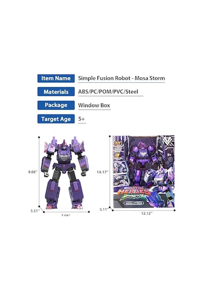 Dinoster Heroes 3'ü 1 Arada Mosa Storm Dönüştürülebilir Büyük Robot Figür Dinoster Heroes Mosa Storm