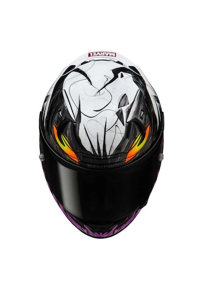Kask Hjc Rpha12 Antı Venom 2 Marvel Mc8 Siyah/beyaz/lila