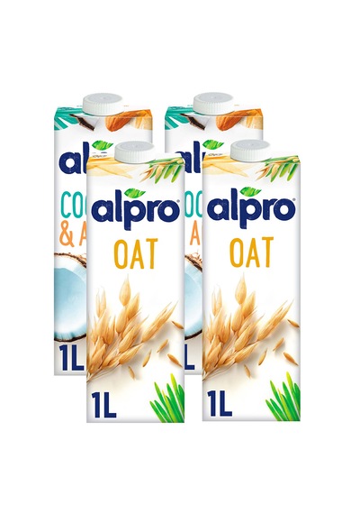 Alpro Hindistan Cevizi Badem & Yulaf Sütü 4'lü
