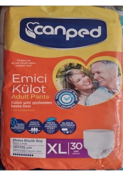 Emici Külot Canped Hasta Bezi Xlarge 30'lu 130 Cm 170 Cm