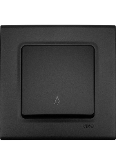 Viko Linnera Life Gece Siyahı Light Yaylı Anahtar Çerçevesiz - 90444003