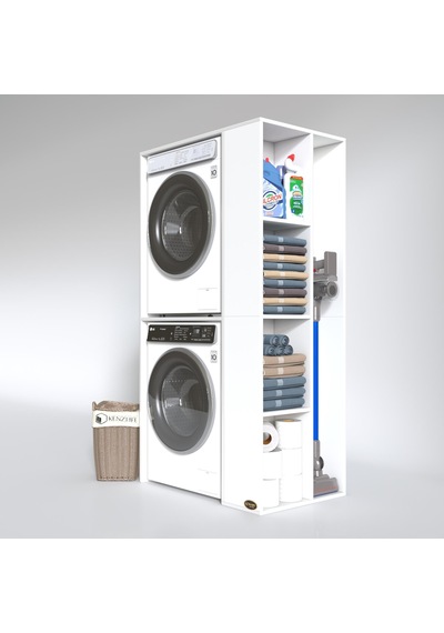 Kenzlife Çamaşır-Kurutma Makinesi Dolabı Demyan Byz 180*090*60 Ba Çok Renkli