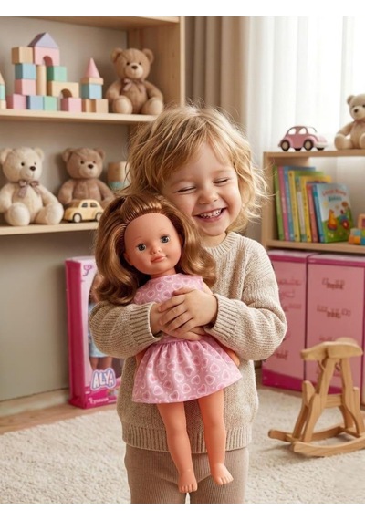 Alya Türkçe Konuşan Etkileşimli Eğitici Oyuncak Bebek 40 Cm Kafası Ve Kolları Et Bebek 46044881