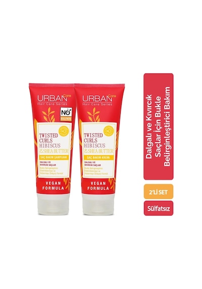 Urban Care Twisted Curl Hibiscus & Shea Butter 2'li Set