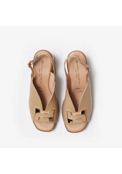 Beige Sandalet Kadın 8e6099dm Donna Serena T. 6099dm Bej