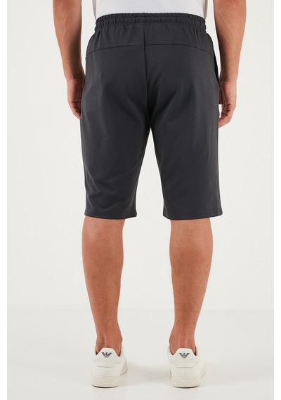 Buratti Pamuklu Regular Fit Normal Bel Belden Bağlamalı Erkek Short 5908021 Antrasit