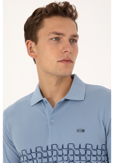 U.S. Polo Assn. U.s. Polo Assn. Erkek Açık Mavi Tişört 50324789-vr003 Acık Mavı