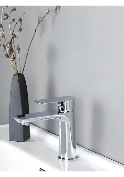 Yuen Banyo Lavabo Bataryası Krom Renk Modern Tasarım 5 Yıl Garanti Gold