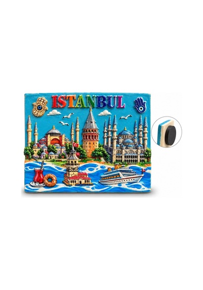 İstanbul Temalı Polyester Magnet Alk5874