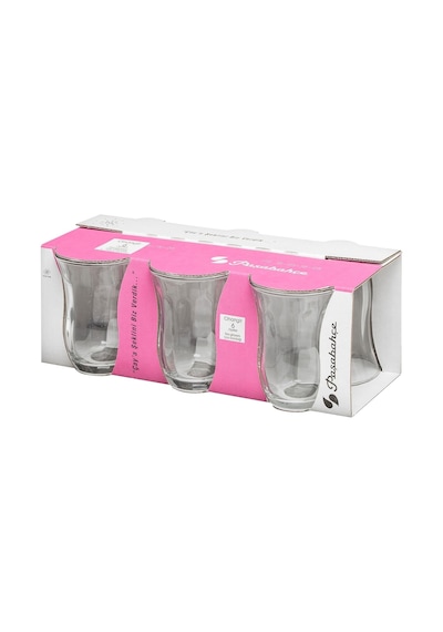 Paşabahçe Cihangir Optik'li Çay Bardağı, 6'lı 95 Cc, 42191o00, Şeffaf Beyaz - Şeffaf