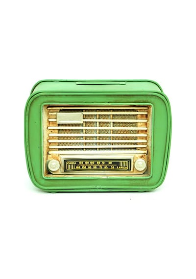 Dekoratif Metal Radyo