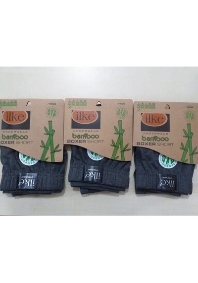 İlke Bambu Boxer 3'lü Siyah