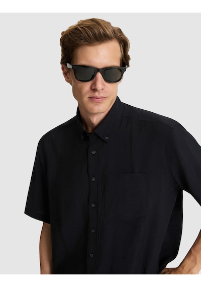 Pierre Cardin Erkek Siyah Gömlek Kısa Kollu 50320898-vr046