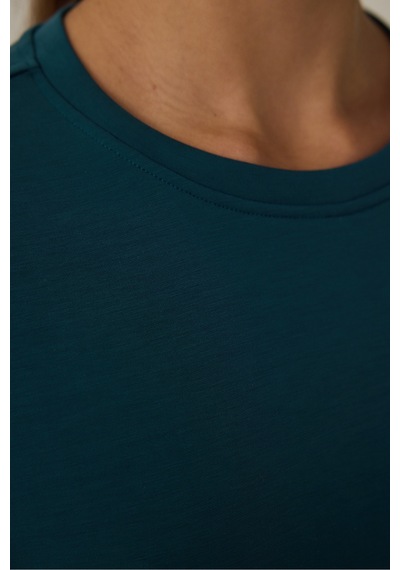 Penti Koyu Yeşil Modal Şardonlu Sweatshirt