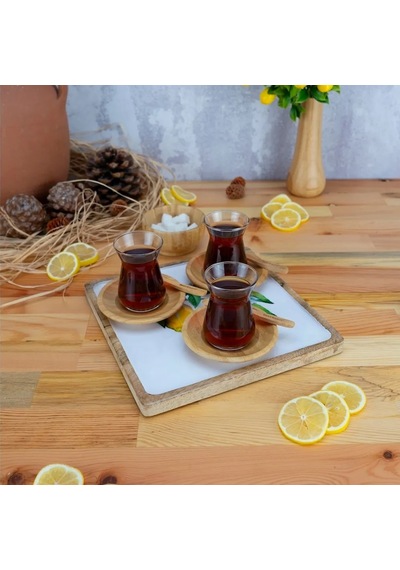 Bambum Kangura Limon Kare Tepsi Orta Renkli
