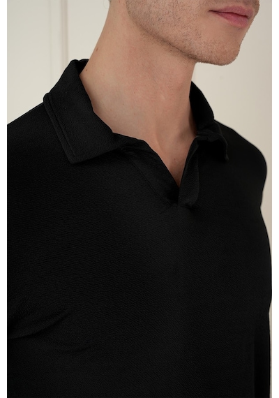 Efor Ts 890 Slim Fit Siyah Spor T-shirt Siyah