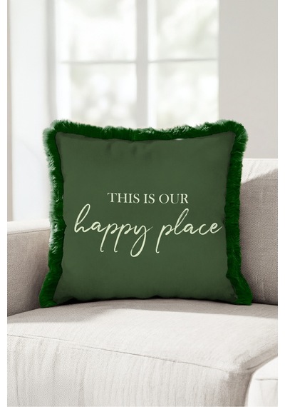 This Is Our Happy Place Yazılı Dekoratif Saçaklı Yastık Kılıfı-haki Krem Gri Püsküllü Kırlent Kılıfı Derin Lagün Halo This Is Our Happy Place Yazılı Dekoratif Saçaklı Yastık Kılıfı-haki Krem Gri Püsküllü Kırlent Kılıfı Derin Lagün Halo