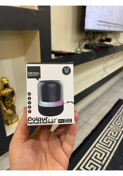 Portable Işıklı Ve Şık Tasarımlı Max-102 Bluetooth Hoparlör
