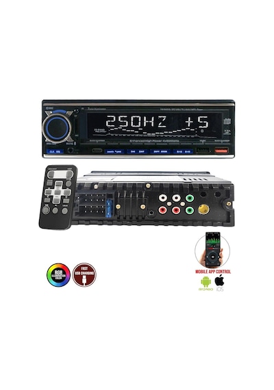 Foxx F X728 Dsp Oto Teyp Usb/tf/bt/aux/mp3/wma Oynatıcı/4 60w/kumanda/eq/3 Anfi Çıkışlı/app Kontrol