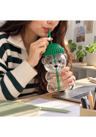 Bearista Ayıcık Tasarımlı Pipetli Bardak