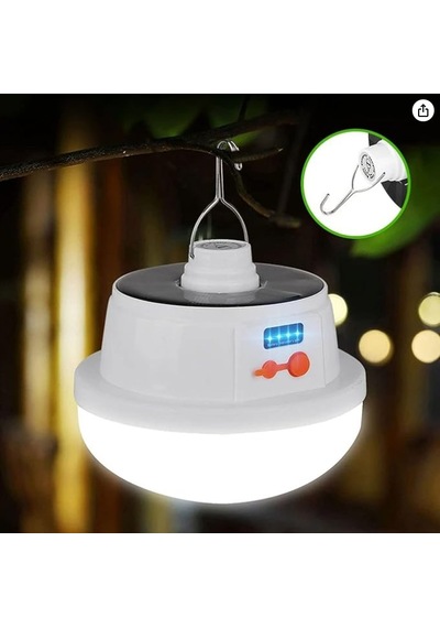 Klaus Pro Solar Kamp Lambası Güneş Enerjili Kamp Lambası Usb 5w 12saat Beyaz