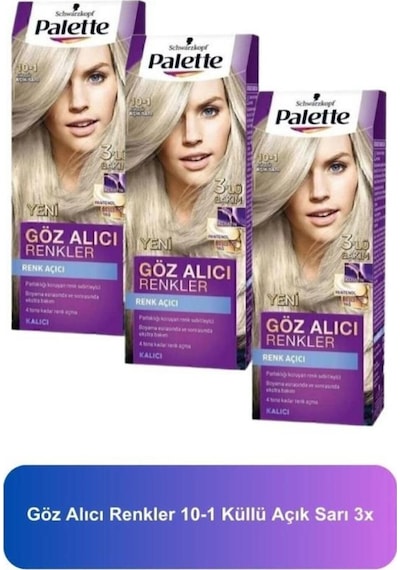 Palette Göz Alıcı Renkler Saç Boyası 3'lü