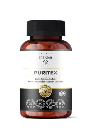 Erbatab Puritex Takviye Edici Gıda 60 Kapsül