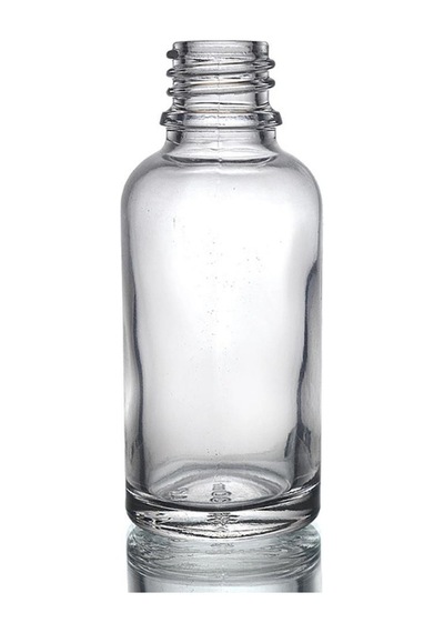 Şeffaf Cam Şişe 30 Ml 18 Mm