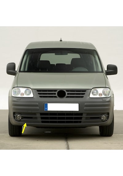 Vw Caddy 2004-10 Ön Tampon Sağ Sis Çerçevesi Izgarası 2k0853684a