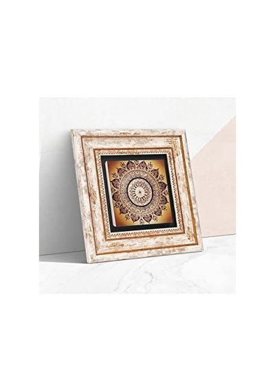 Ayrex Mandala Taş Duvar Tablosu - Çerçeveli Taş Tablo - Dekoratif Duvar Sanatı - Modern Ev Ve Ofis Duvar Dekoru T1-