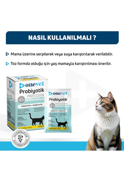 Onevet Probiyotik Saşe 7x1 Gr Kediler İçin Sindirim Destekleyi...