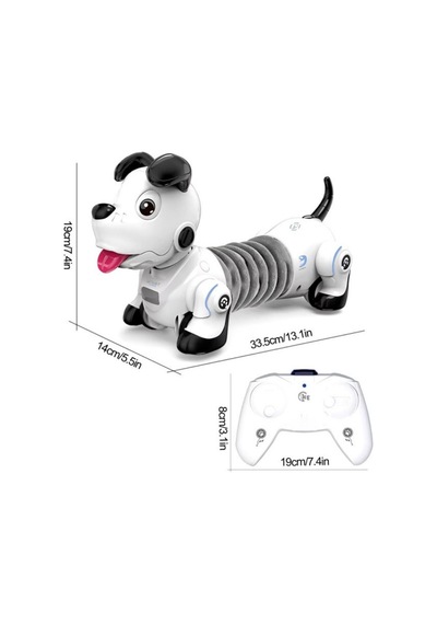 Uzaktan Kumandalı Akıllı Robot Sosis Köpek - Sensörlü, Takip Modlu, Uzayabilen Eğitici Oyuncak Çok Renkli